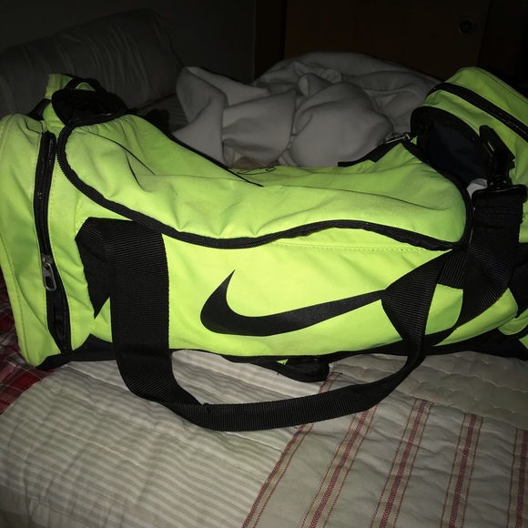 nike bag neon green